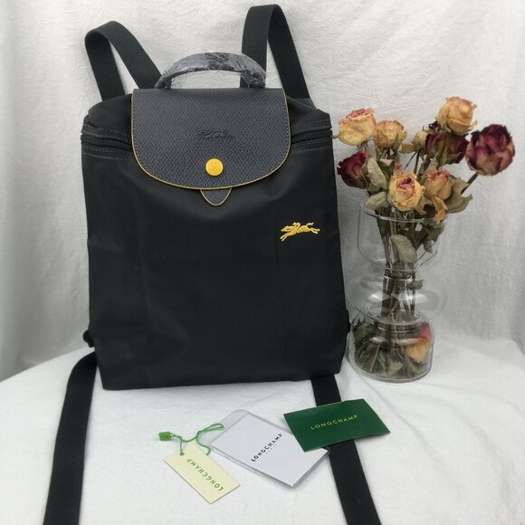 LONGCHAMP Mini Le Pliage  Backpack In Dark Grey - Picture 1 of 13